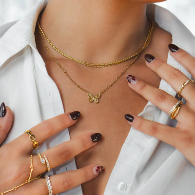 Grow Your Wings Necklace gold