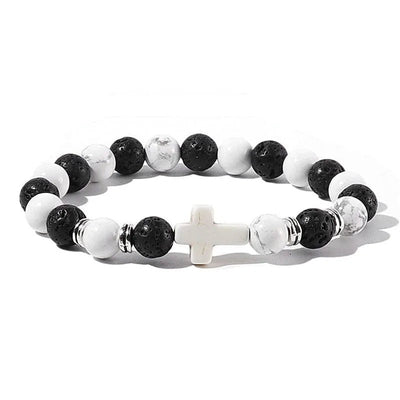 Crossed Stone Bracelet