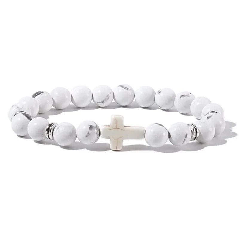 Crossed Stone Bracelet