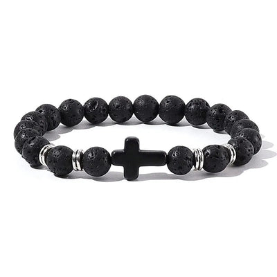 Crossed Stone Bracelet