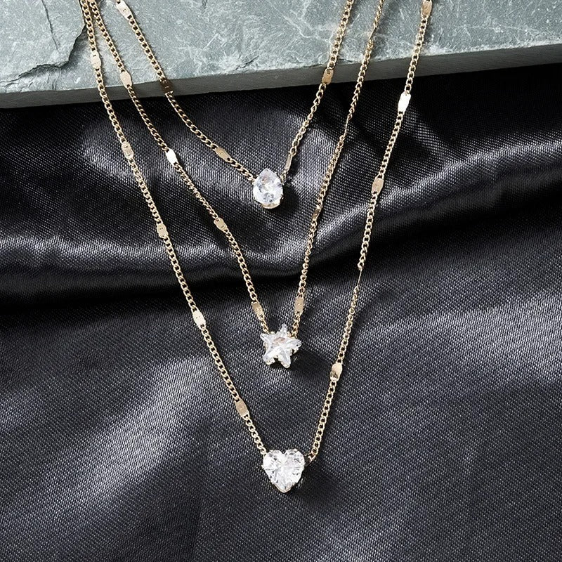 3Pcs  Necklace Vintage Set