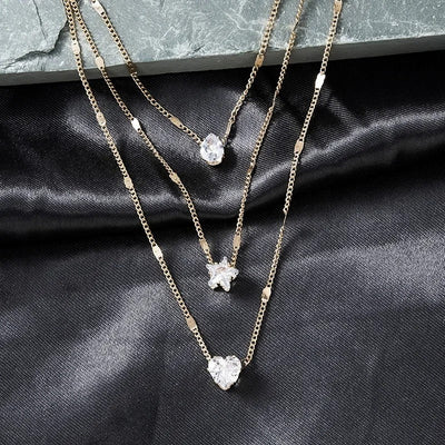 3Pcs  Necklace Vintage Set