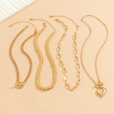 Love Locked Necklace 4PCs Set