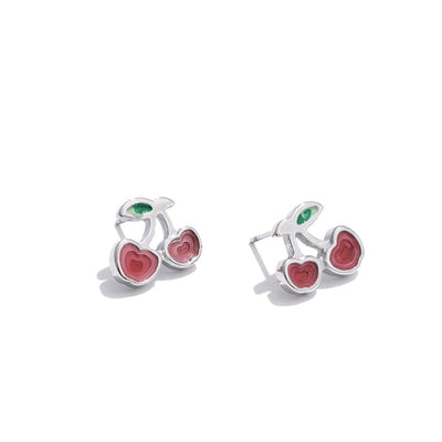 Cherry On Top Necklace Earrings Set